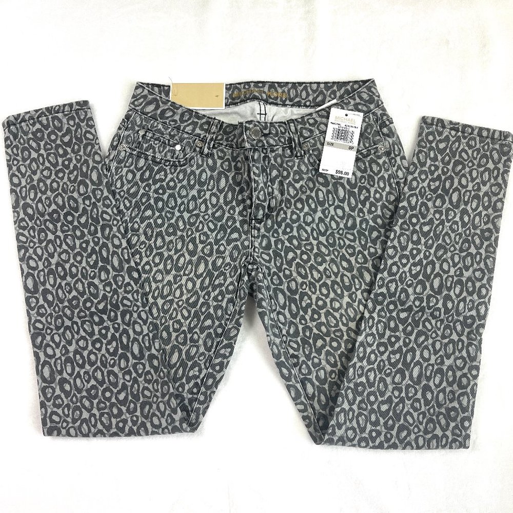 Leopard Print Stretch Denim Izzy Skinny Jeans - Picture 11 of 12